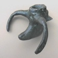 Second view of cow's head Celtic bucket mount