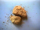 Clumps of yellowish earth
