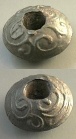 A decorated Celtic spindle whorl